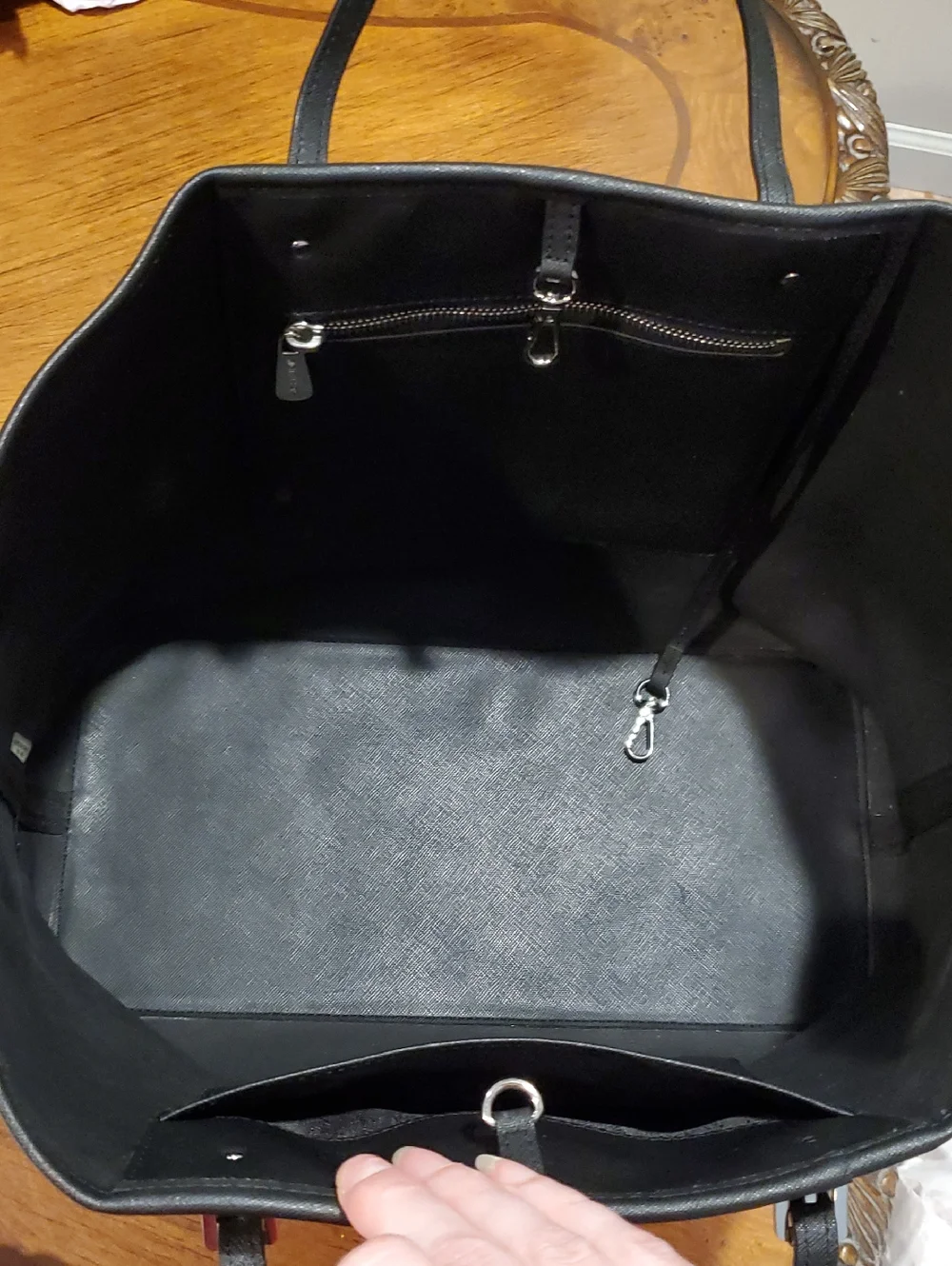 Michael Kors Large Jet Set Travel Tote Houndstooth